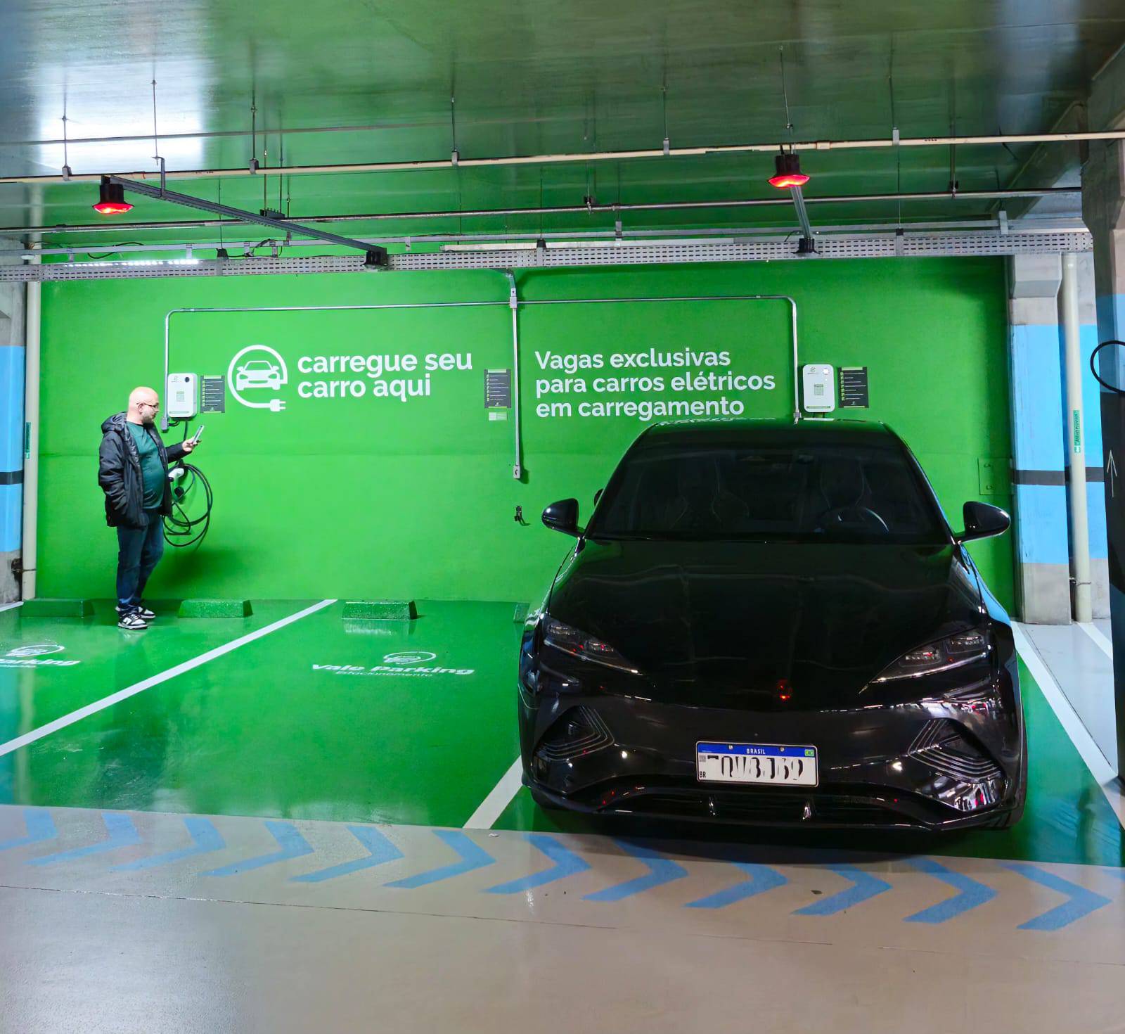Vagas de recarga EletricPay no Vale Parking